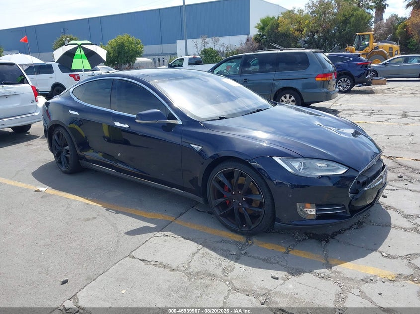 2014 TESLA MODEL S auction photo 1