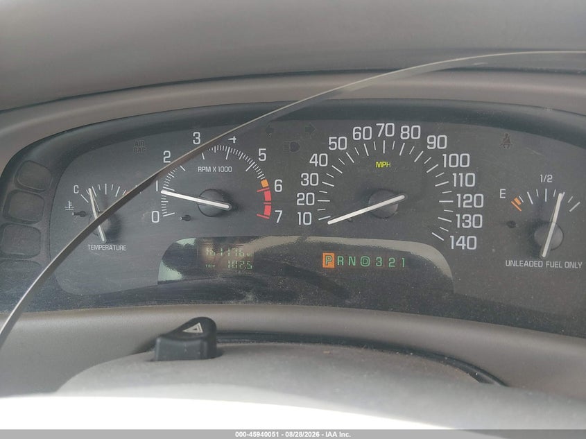 BUICK PARK AVENUE 2000 VIN 1G4CW52K2Y4175504