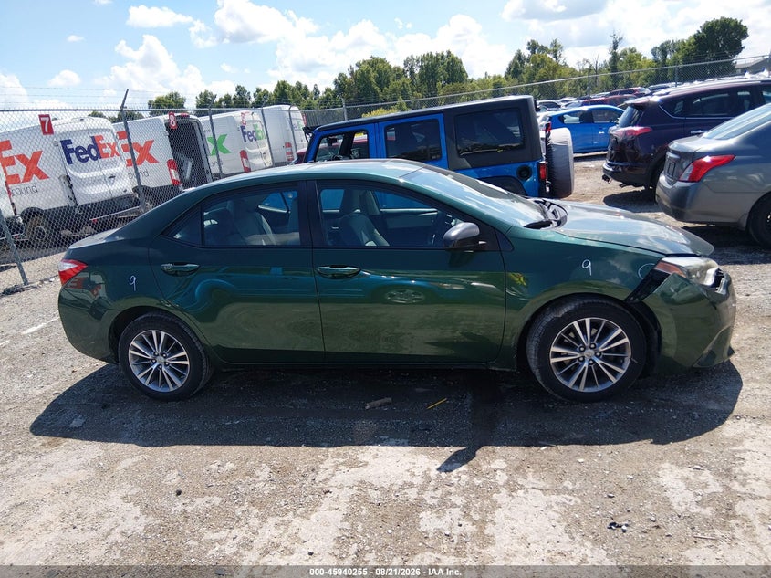 2015 TOYOTA COROLLA SEDAN 1.8L I4 FI DOHC 16V NF4