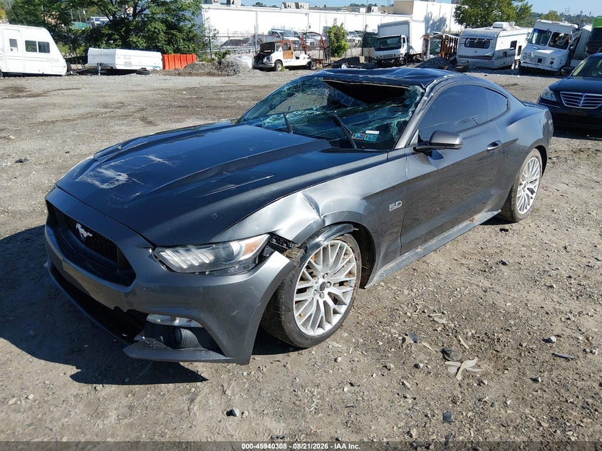 2017 Ford Mustang, Roof, IAAI, VIN 1FA6P8CF9H5280946 — photo 2