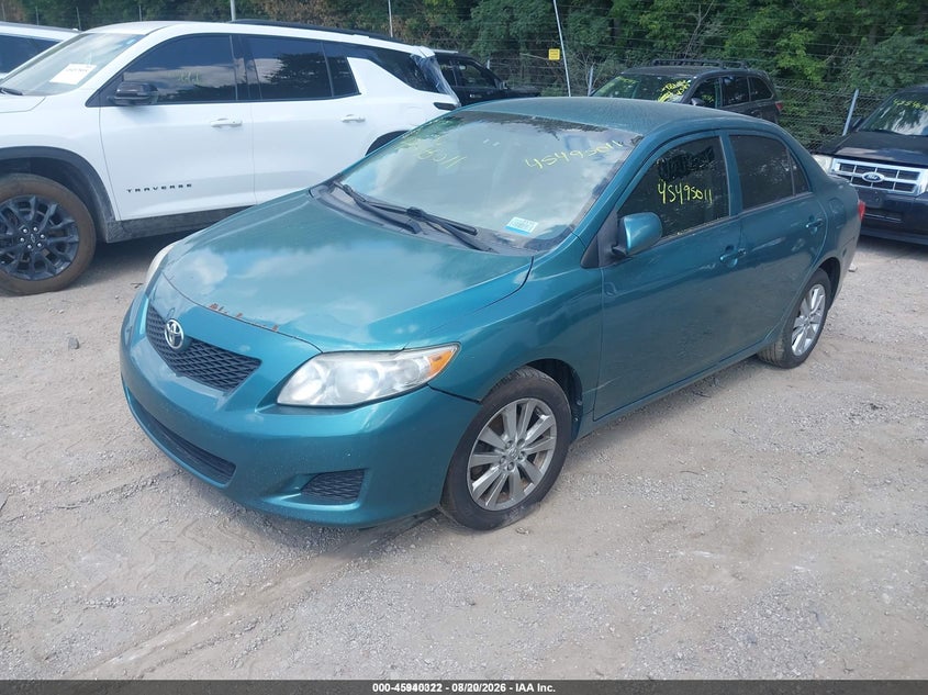 2010 Toyota Corolla, Front End, IAAI, VIN 2T1BU4EE1AC191573 — photo 2