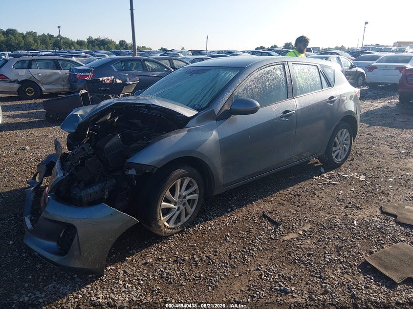 Vin: jm1bl1l84c1538240, lot: 46439610, mazda mazda3 i touring 20122