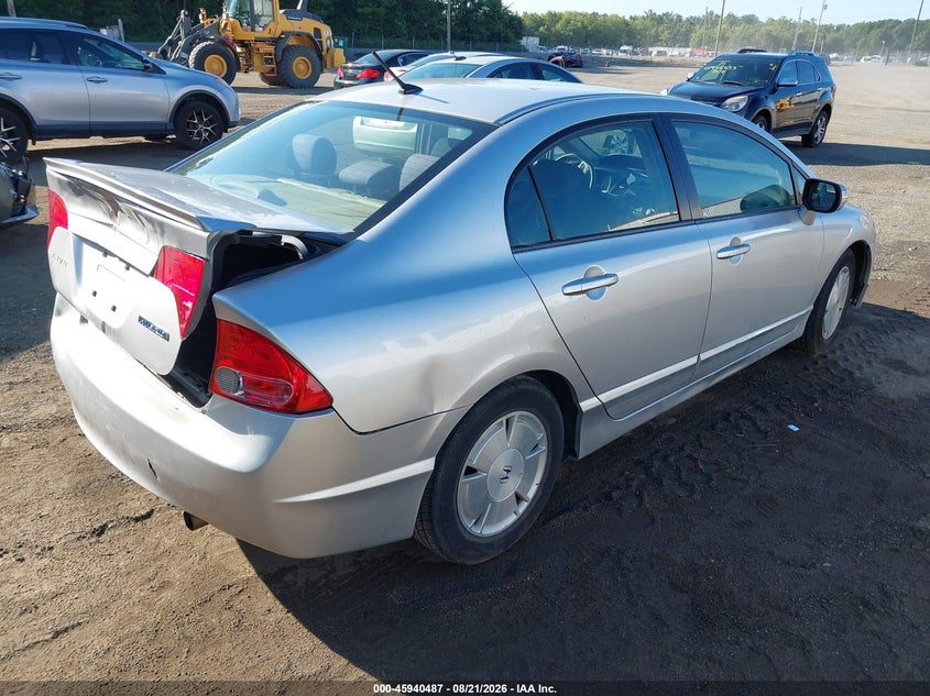 2008 HONDA CIVIC HYBRID auction photo 4
