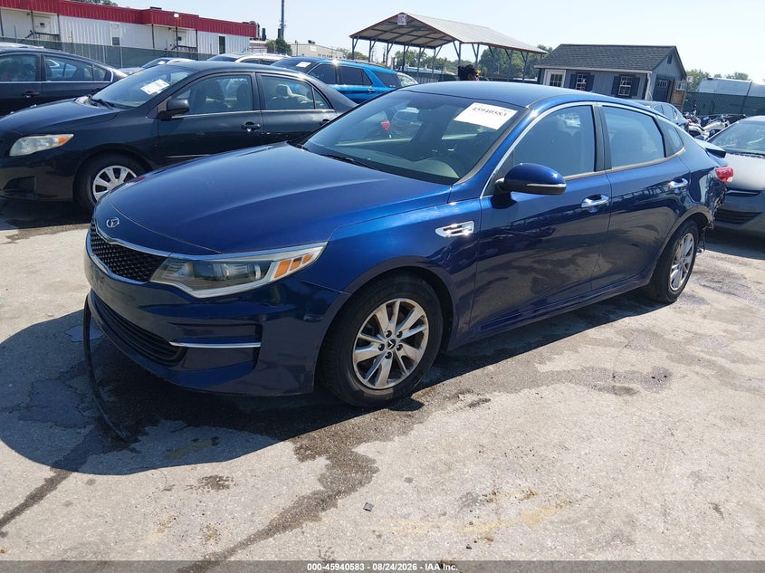 2017 Kia Optima, Rear, IAAI, VIN 5XXGT4L39HG130193 — photo 2