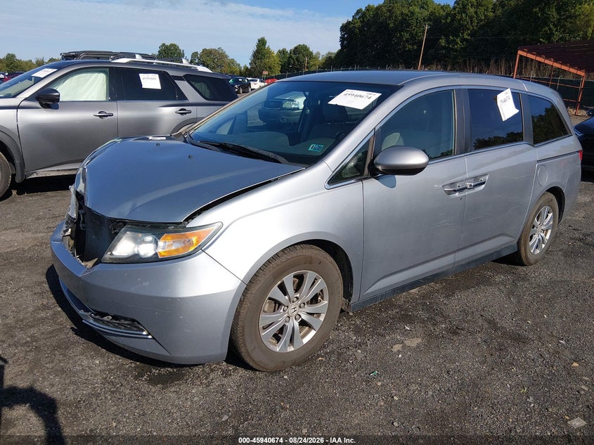 2017 Honda Odyssey, Удар спереду, IAAI, VIN 5FNRL5H39HB006130 — фото 2