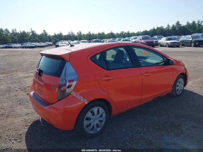Vin: jtdkdtb37c1013901, lot: 46439851, toyota prius c one 20124