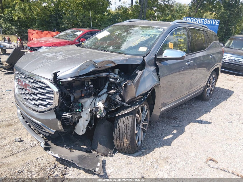 2019 GMC Terrain, Front End, IAAI, VIN 3GKALXEX4KL132537 — photo 2