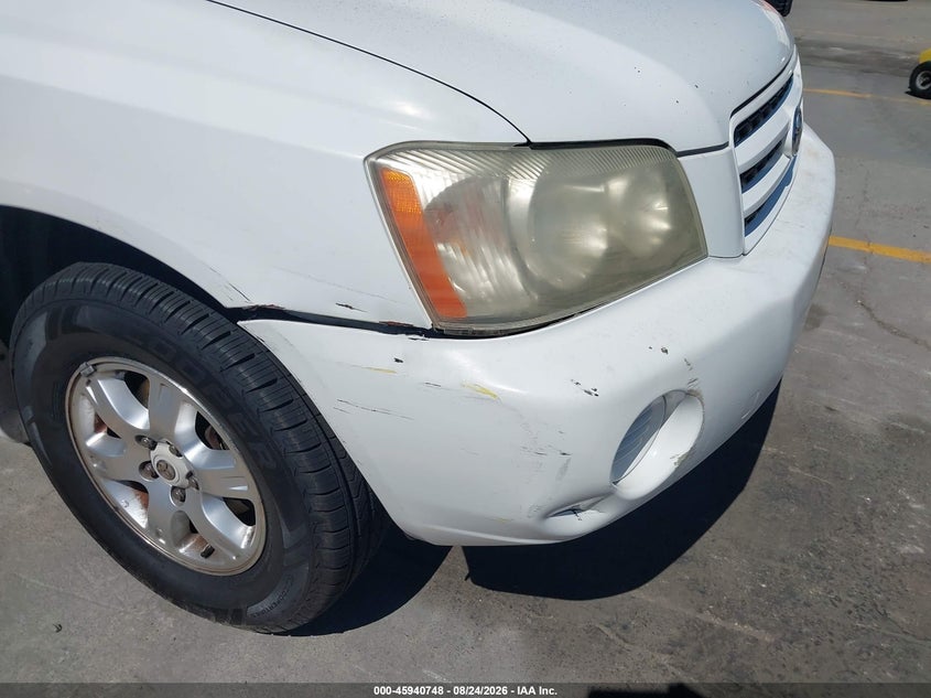 2002 TOYOTA HIGHLANDER SPORT UTILITY VEHICLE 3.0L V-6 DOHC, VVT, 220HP