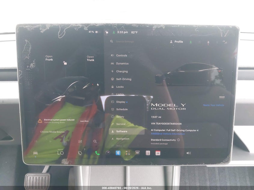 TESLA MODEL Y 2026 VIN 7SAYGDEE8TA650436