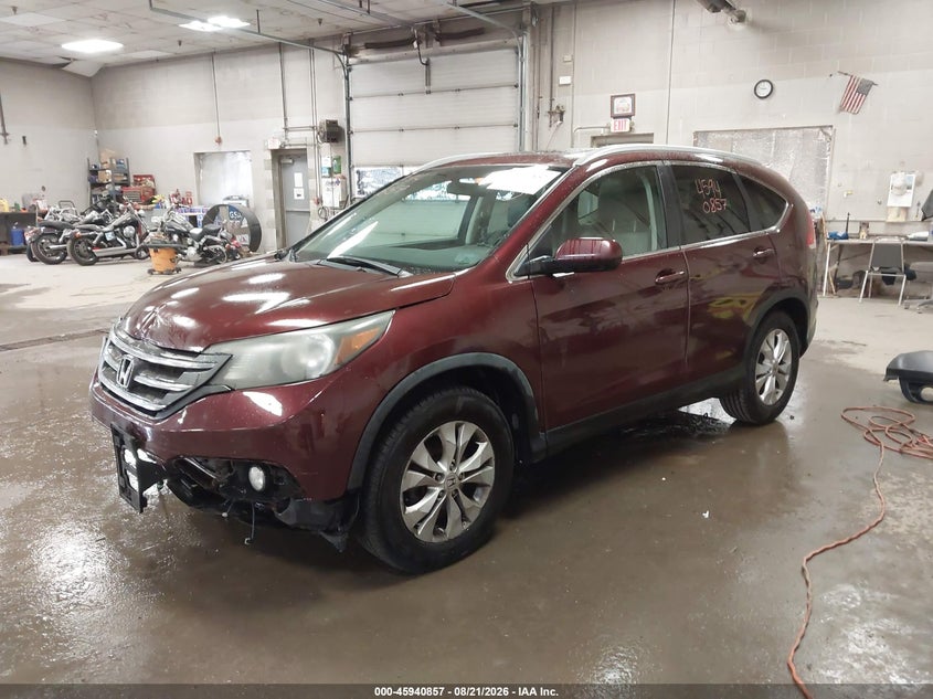 2014 Honda CR-V, Удар спереди, IAAI, VIN 5J6RM4H75EL013962 — фото 2