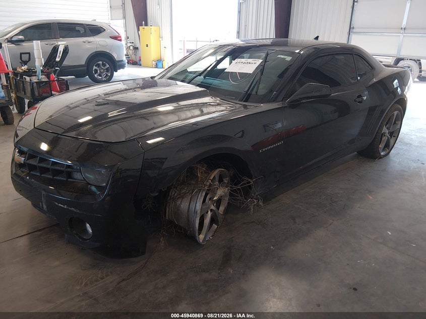 2013 Chevrolet Camaro, Front End, IAAI, VIN 2G1FB1E3XD9193288 — photo 2