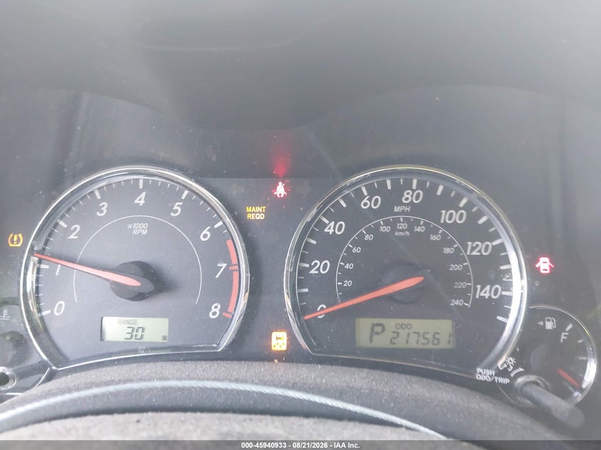 2011 TOYOTA COROLLA SEDAN 1.8L I-4 DOHC, VVT, 132HP
