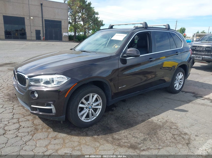 2014 BMW X5, Удар сзади, IAAI, VIN 5UXKR2C55E0C00897 — фото 2
