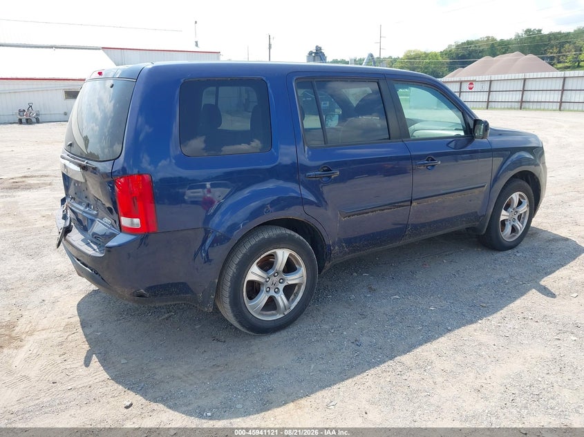 Vin: 5fnyf4h41fb016833, lot: 46440293, honda pilot ex 20154