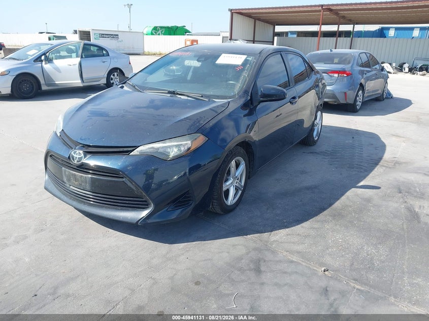 2017 Toyota Corolla, Left Rear, IAAI, VIN 2T1BURHE5HC814597 — photo 2