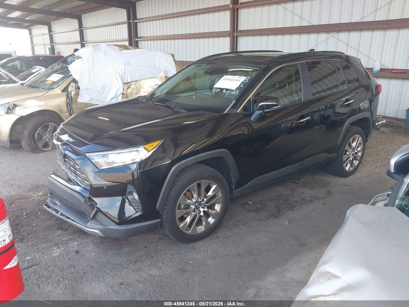 2019 Toyota Rav4 Limited, Rear, IAAI, VIN JTMY1RFV4KD505753 — photo 2