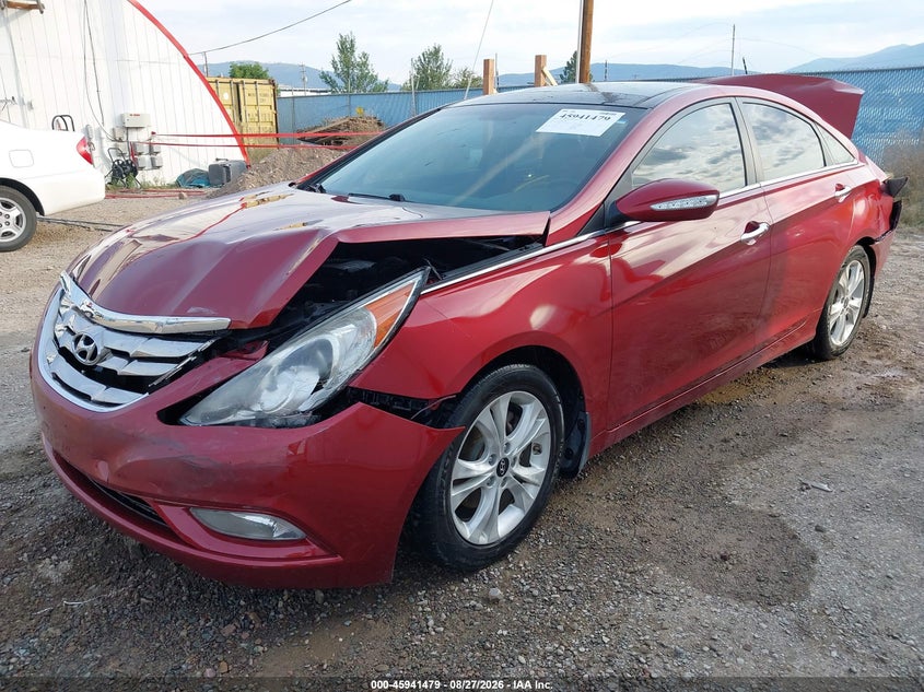 2013 Hyundai Sonata, Перёд и зад, IAAI, VIN 5NPEC4AC7DH546901 — фото 2