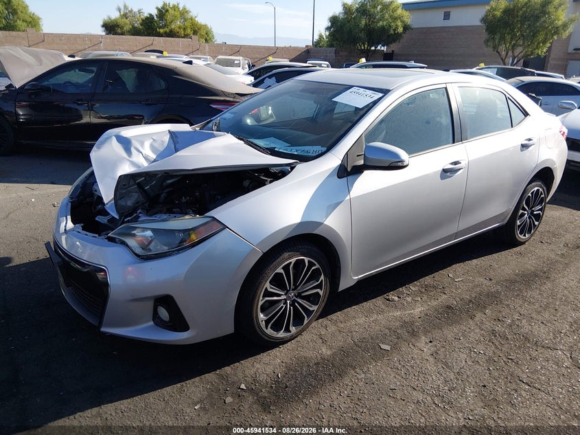 2016 Toyota Corolla, Удар спереди, IAAI, VIN 5YFBURHE3GP481427 — фото 2
