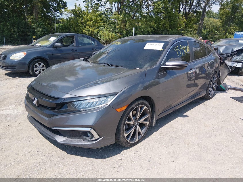 2019 Honda Civic, Удар ззаду, IAAI, VIN JHMFC1F94KX005773 — фото 2