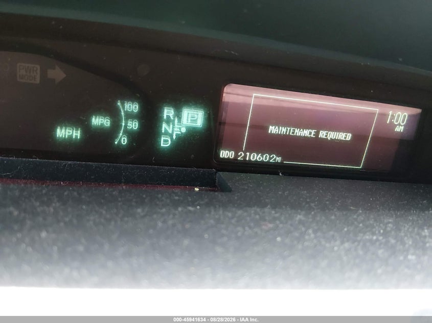 2013 TOYOTA PRIUS auction photo 7