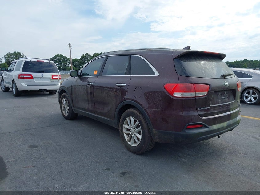 Vin: 5xypg4a30gg128866, lot: 46440921, kia sorento 2.4l lx 20163