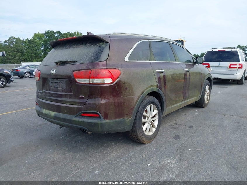 Vin: 5xypg4a30gg128866, lot: 46440921, kia sorento 2.4l lx 20164