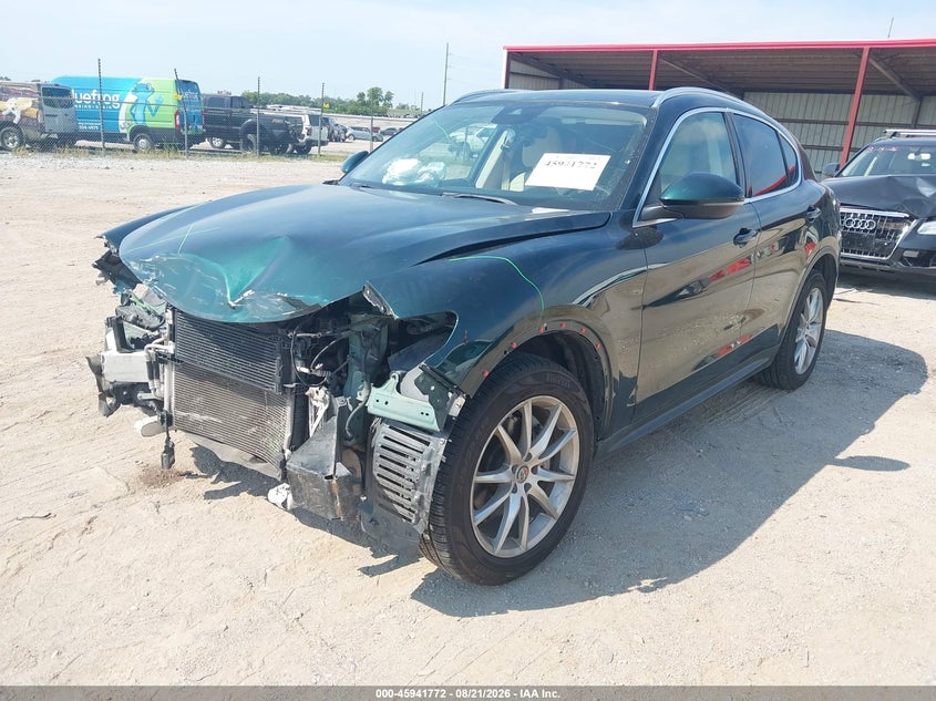 Vin: zaspakbn6k7c33284, lot: 46440944, alfa romeo stelvio ti lusso awd 20192