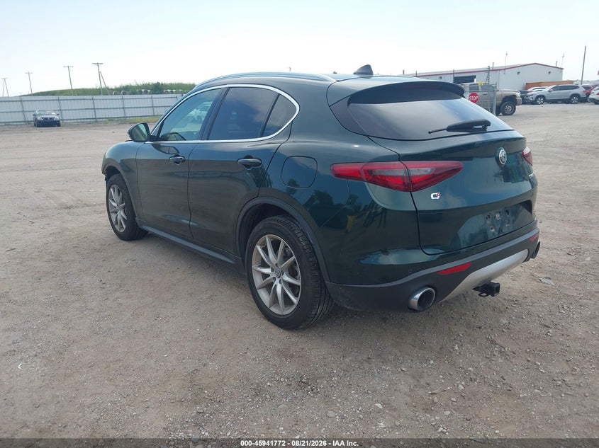 Vin: zaspakbn6k7c33284, lot: 46440944, alfa romeo stelvio ti lusso awd 20193