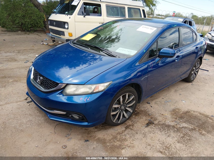 2015 Honda Civic, Удар сзади, IAAI, VIN 19XFB2F91FE055370 — фото 2