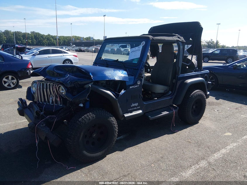 2005 Jeep Wrangler, Front End, IAAI, VIN 1J4FA49S95P324933 — photo 2