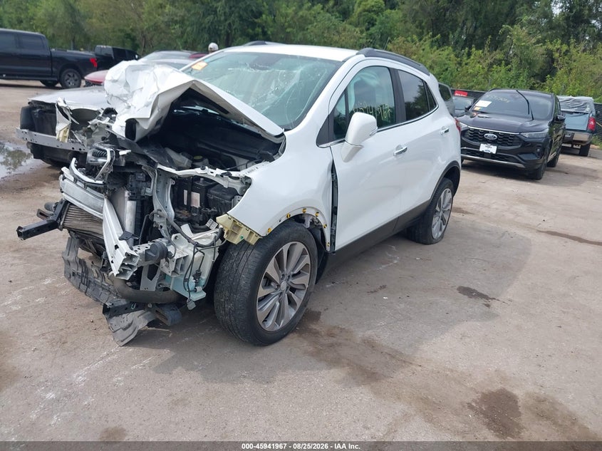 Vin: kl4cjasb5jb638307, lot: 46441139, buick encore preferred 20182