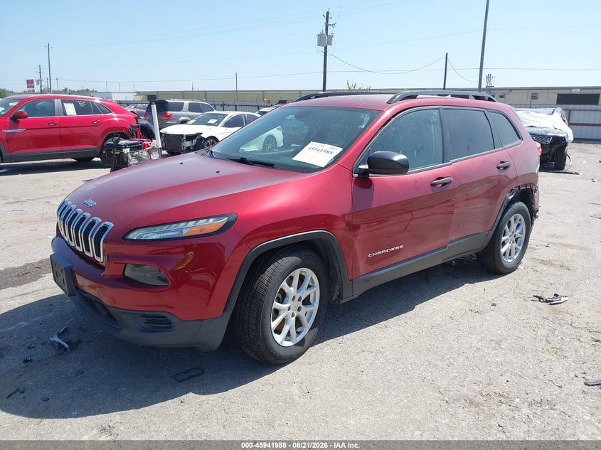 Vin: 1c4pjlab4gw291431, lot: 46441160, jeep cherokee sport 20162
