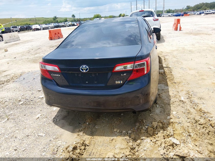 TOYOTA CAMRY HYBRID 2014 VIN 4T1BD1FK9EU138921