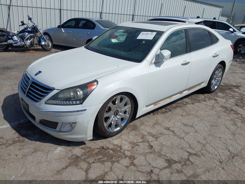 2012 Hyundai Equus, Повреждение двигателя, IAAI, VIN KMHGH4JH3CU053710 — фото 2