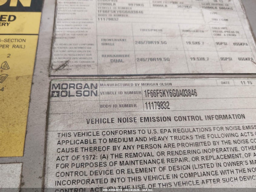 2016 FORD F-59 COMMERCIAL STRIPPED auction photo 8