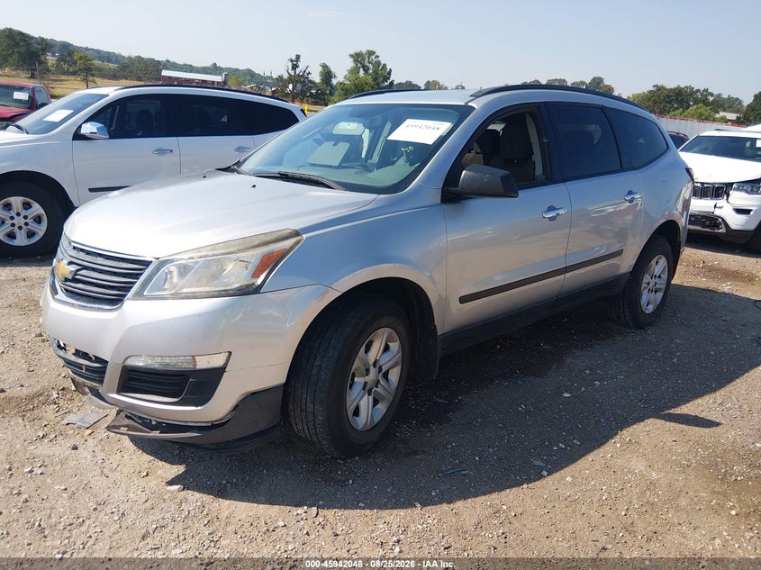 2015 Chevrolet Traverse, Удар спереди, IAAI, VIN 1GNKRFKD8FJ343909 — фото 2