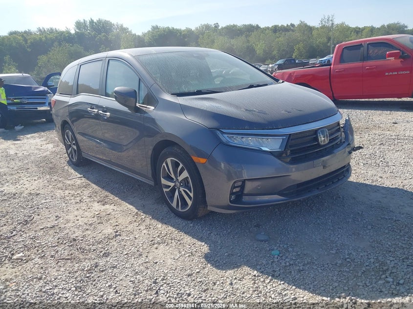 Vin: 5fnrl6h82nb058468, lot: 46441313, honda odyssey touring 20221