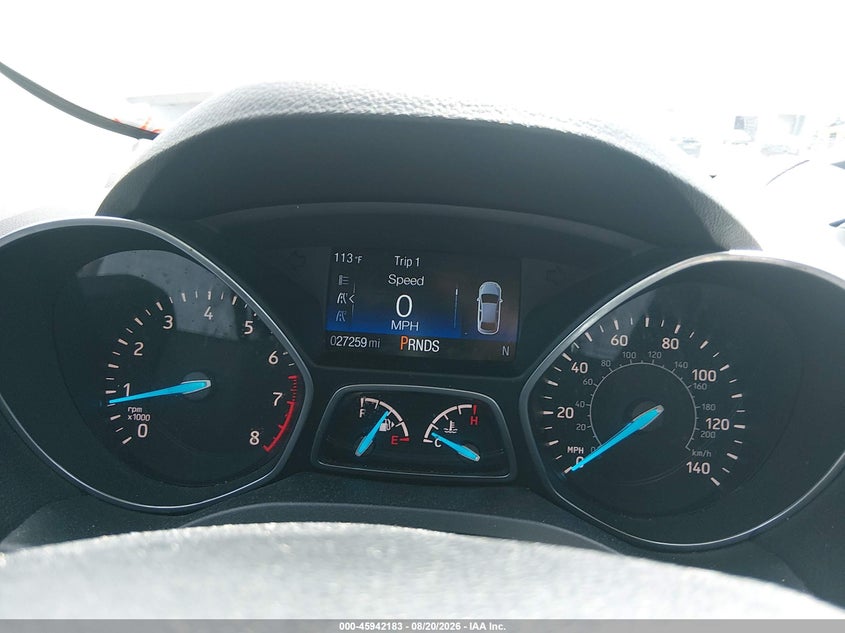 2017 FORD ESCAPE SPORT UTILITY VEHICLE 2.5L I-4 DOHC, VVT, 168HP
