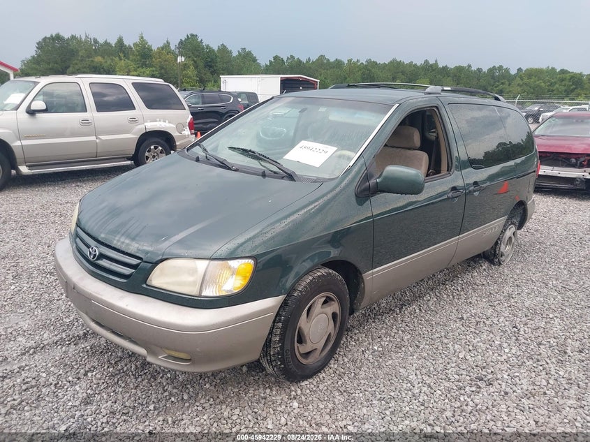 2001 Toyota Sienna Xle, Обычный износ, IAAI, VIN 4T3ZF13C11U324637 — фото 2