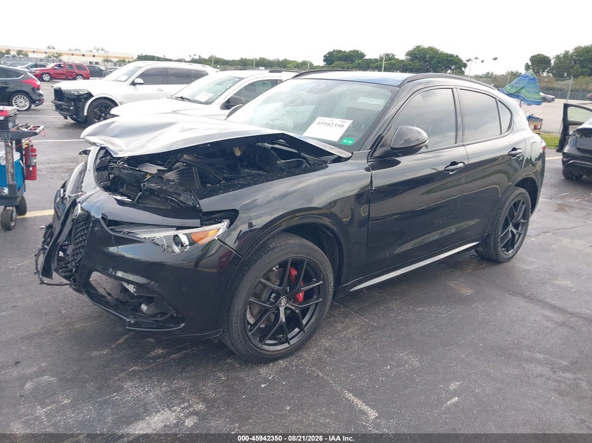 Vin: zaspakbn3l7c95730, lot: 46441522, alfa romeo stelvio ti awd 20202