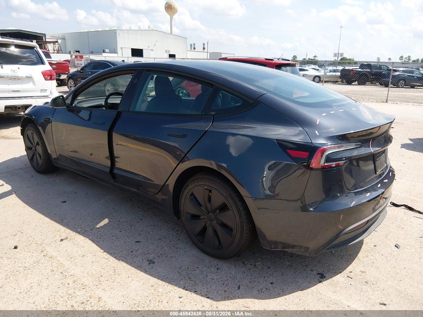 Vin: 5yj3e1ea4sf004675, lot: 46441608, tesla model 3 long range rear-wheel drive/standard rear-wheel drive 20253