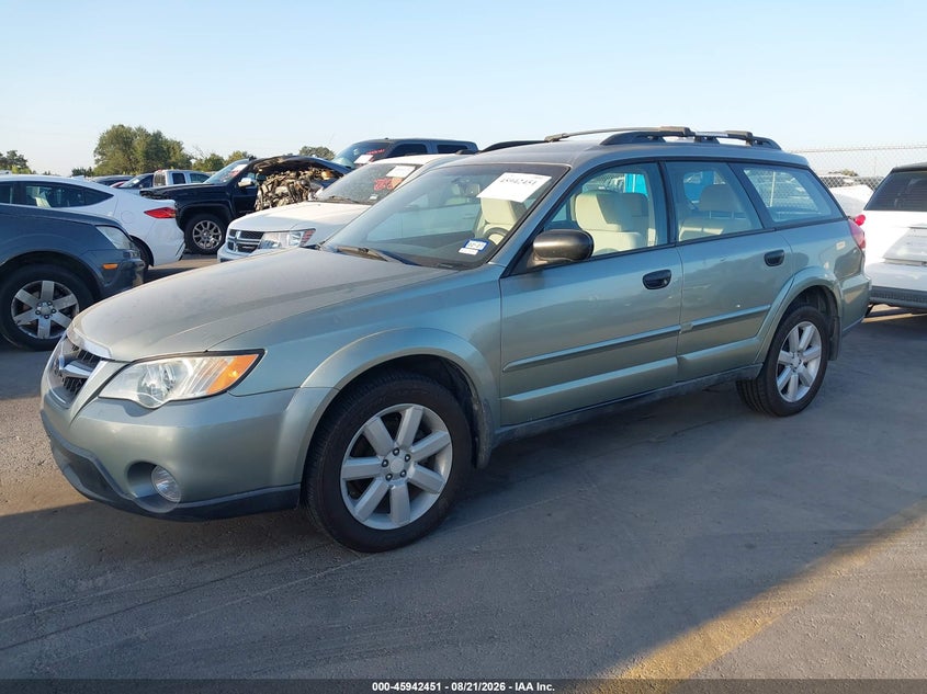 2009 Subaru Outback, Обычный износ, IAAI, VIN 4S4BP61C197321822 — фото 2