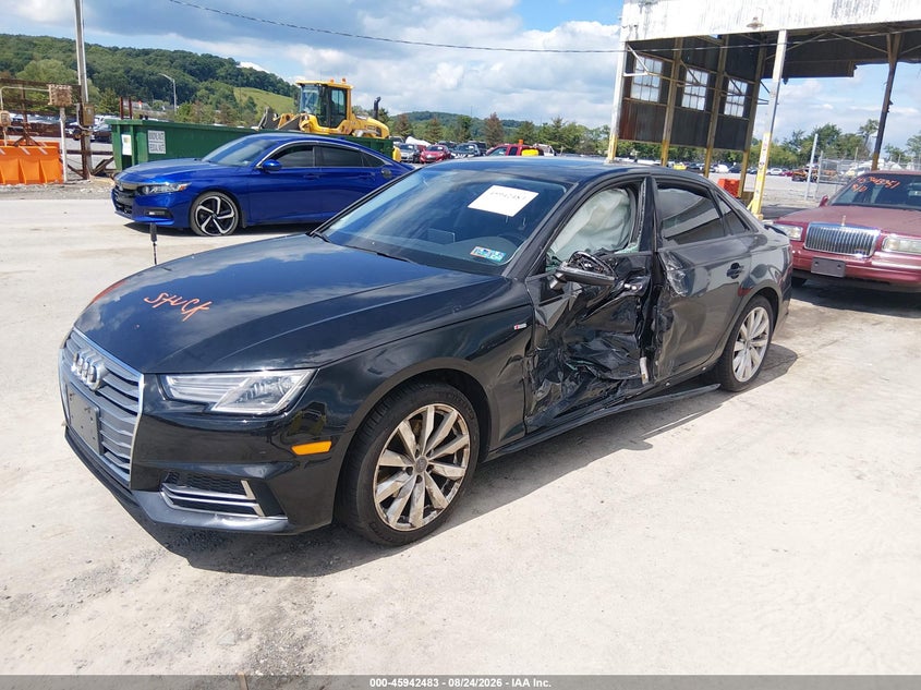2018 Audi A4, Left Side, IAAI, VIN WAUKMAF42JA192110 — photo 2