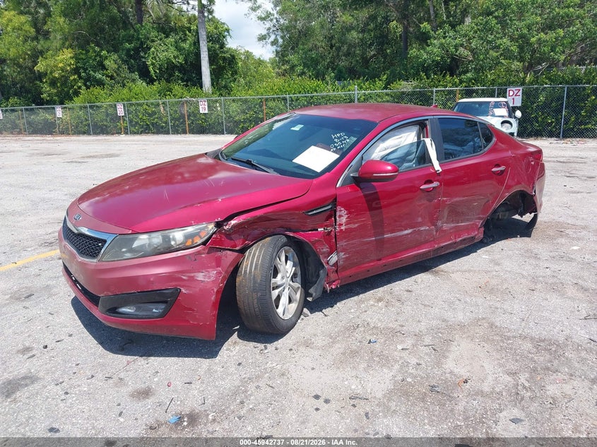 2012 Kia Optima, По кругу, IAAI, VIN 5XXGN4A71CG055143 — фото 2