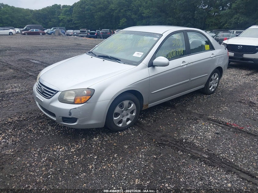 2009 Kia Spectra, Front & Rear, IAAI, VIN KNAFE222895639309 — photo 2