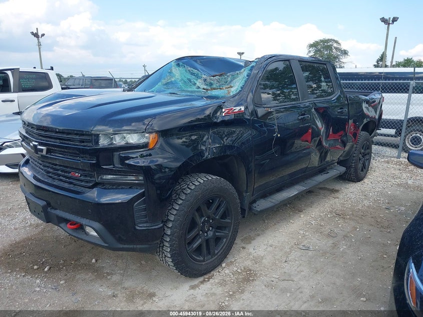 Vin: 3gcpyfed7mg207878, lot: 46442191, chevrolet silverado 1500 4wd  short bed lt trail boss 20212