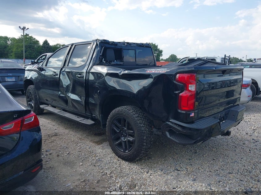 Vin: 3gcpyfed7mg207878, lot: 46442191, chevrolet silverado 1500 4wd  short bed lt trail boss 20213