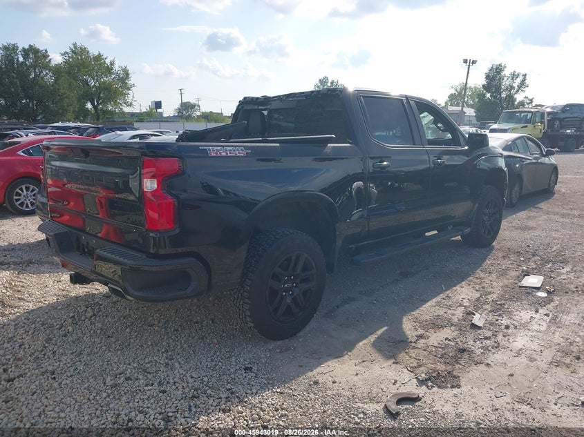 Vin: 3gcpyfed7mg207878, lot: 46442191, chevrolet silverado 1500 4wd  short bed lt trail boss 20214