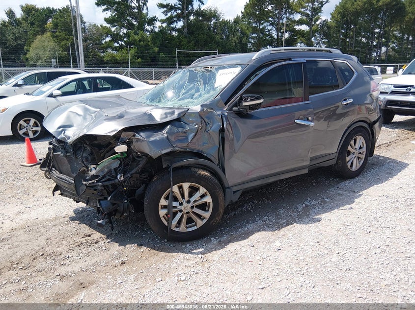 2015 Nissan Rogue, Front End, IAAI, VIN 5N1AT2MT9FC812198 — photo 2