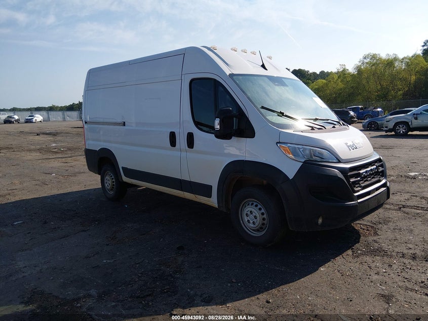 Vin: 3c6lrvcgxre146734, lot: 46442264, ram promaster 2500 tradesman high roof 136 wb w/pass seat 20241
